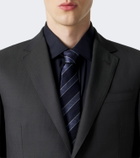 Zegna Cotton-blend poplin shirt