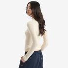 GUEST IN RESIDENCE Women's Shrunken Polo In Cashmere in Cream