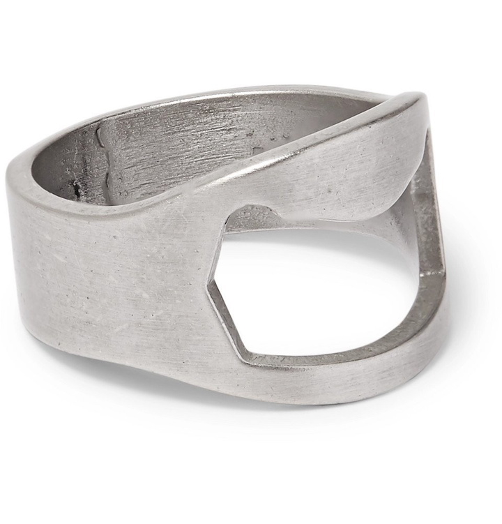 Photo: Off-White - Bottle Opener Stainless Steel Ring - Silver