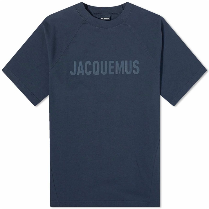 Photo: Jacquemus Men's Typo T-Shirt in Dark Navy