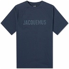 Jacquemus Men's Typo T-Shirt in Dark Navy