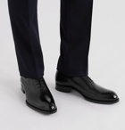 BRIONI - Cardinal Polished-Leather Oxford Shoes - Black