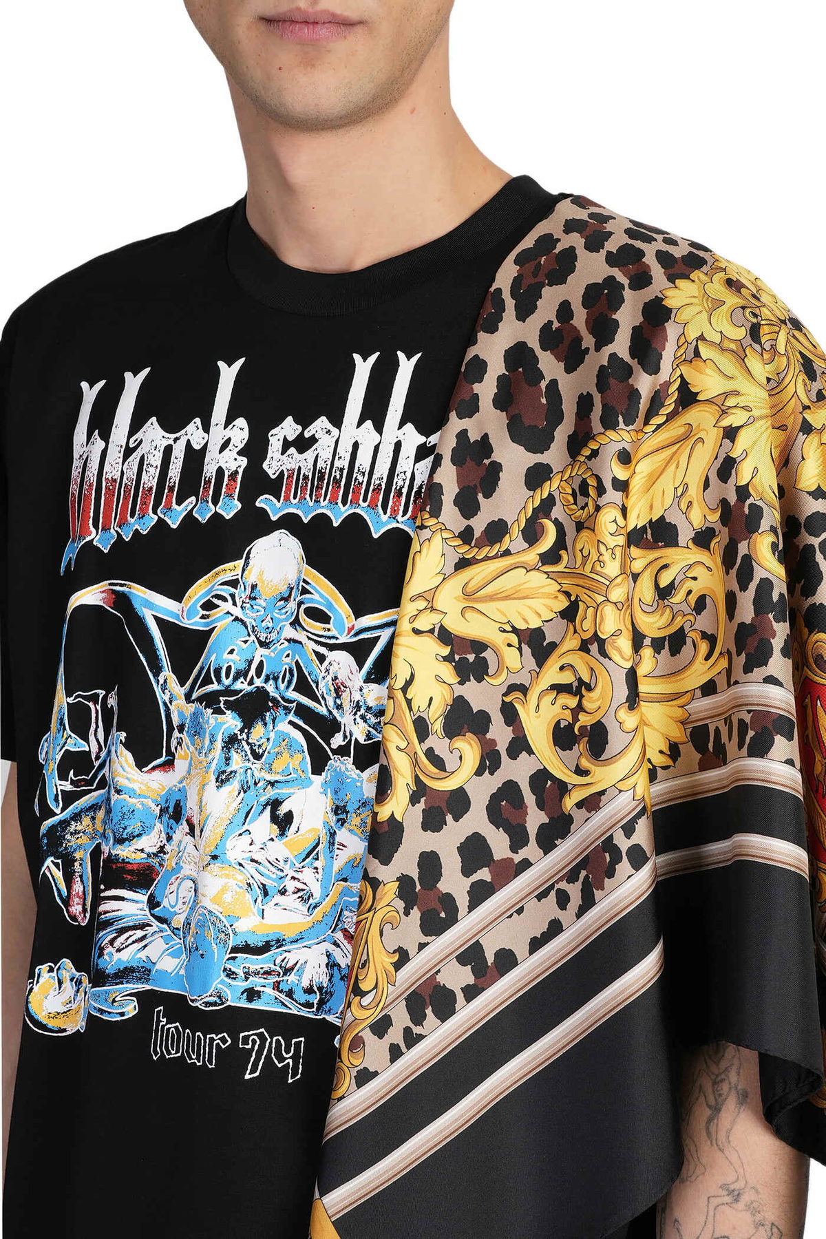 Junya Watanabe T-shirt In Black Cotton Junya Watanabe