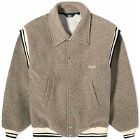 GCDS Men's Team Bomber Jacket in Taupe
