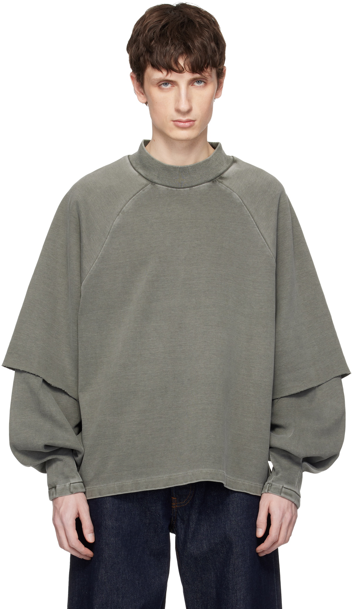 Seventh Gray Raglan Layered Longsleeve T-shirt
