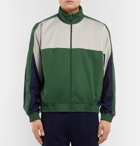 Nike - Martine Rose Colour-Block Tech-Jersey Track Jacket - Men - Forest green