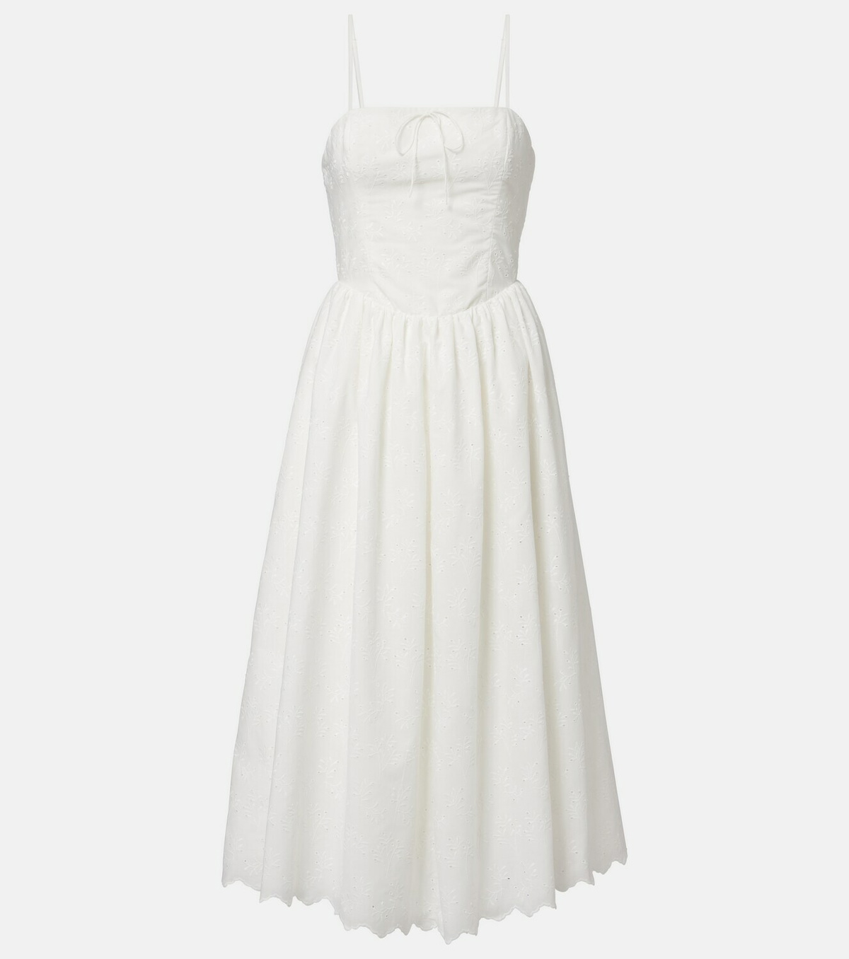 Faithfull Tulla broderie anglaise midi dress