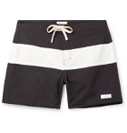 Saturdays NYC - Grant Mid-Length Colour-Block Swim Shorts - Black