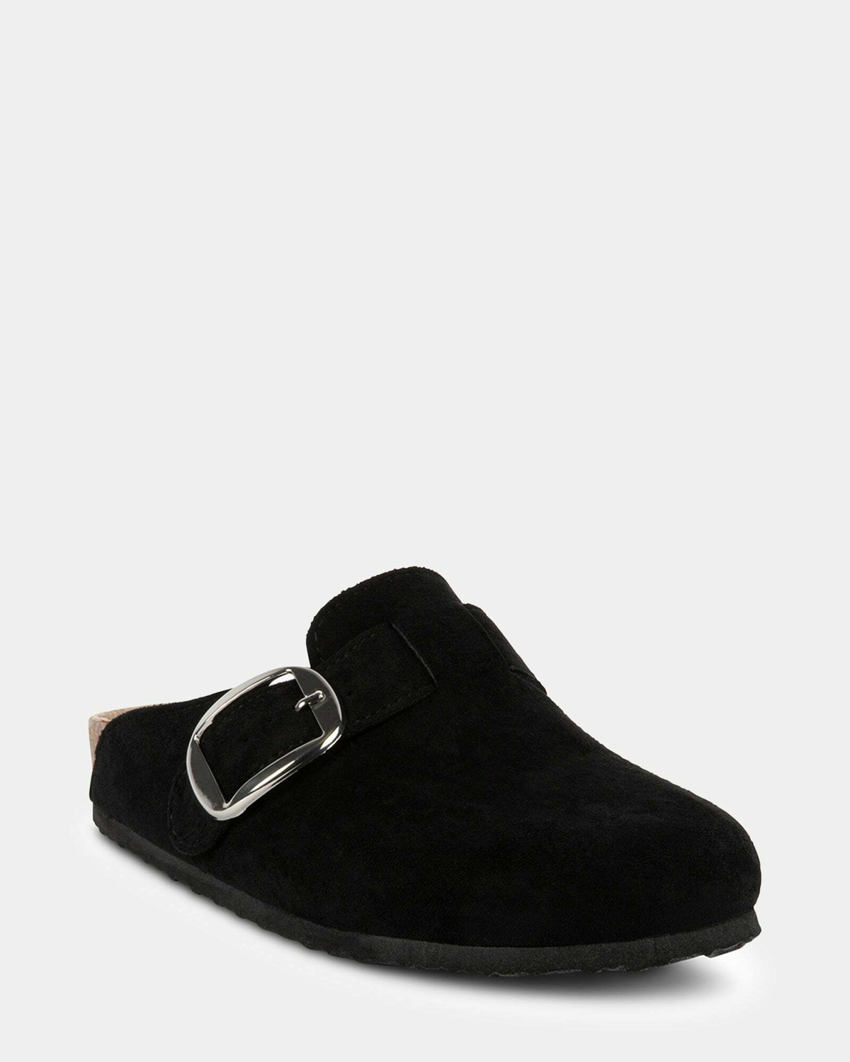 Steve Madden Prim Flats in Black Fabric