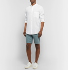 Theory - Kier Grandad-Collar Linen Shirt - White