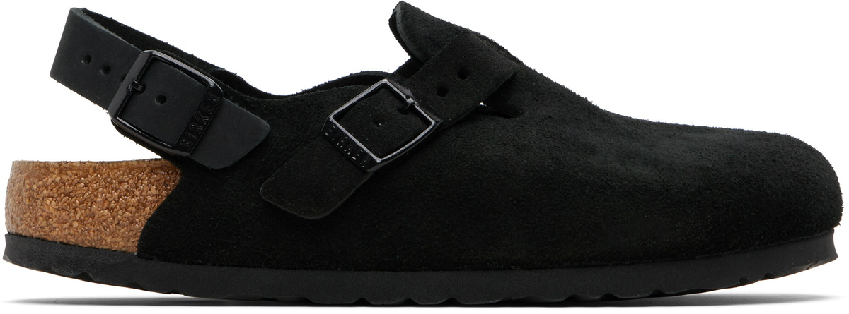 Birkenstock Black Regular Tokio Suede Loafers