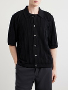 Corridor - Pointelle-Knit Cotton Shirt - Black