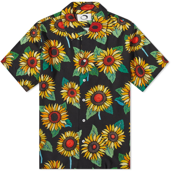 Photo: Endless Joy Men's Sunflowers Vacation Shirt in Black