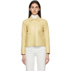 Loro Piana Yellow Leather Esther Jacket