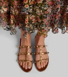 Valentino Garavani Rockstud metallic leather sandals