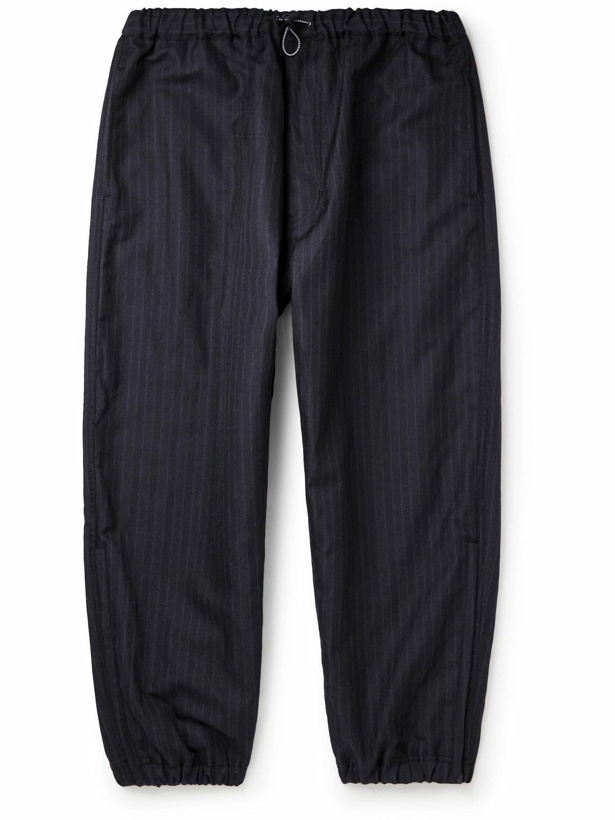 Photo: Comme des Garçons HOMME - Tapered Striped Woven Trousers - Black