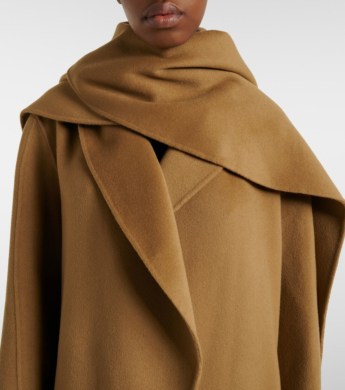 Róhe Scarf-detail wool and cashmere wrap coat