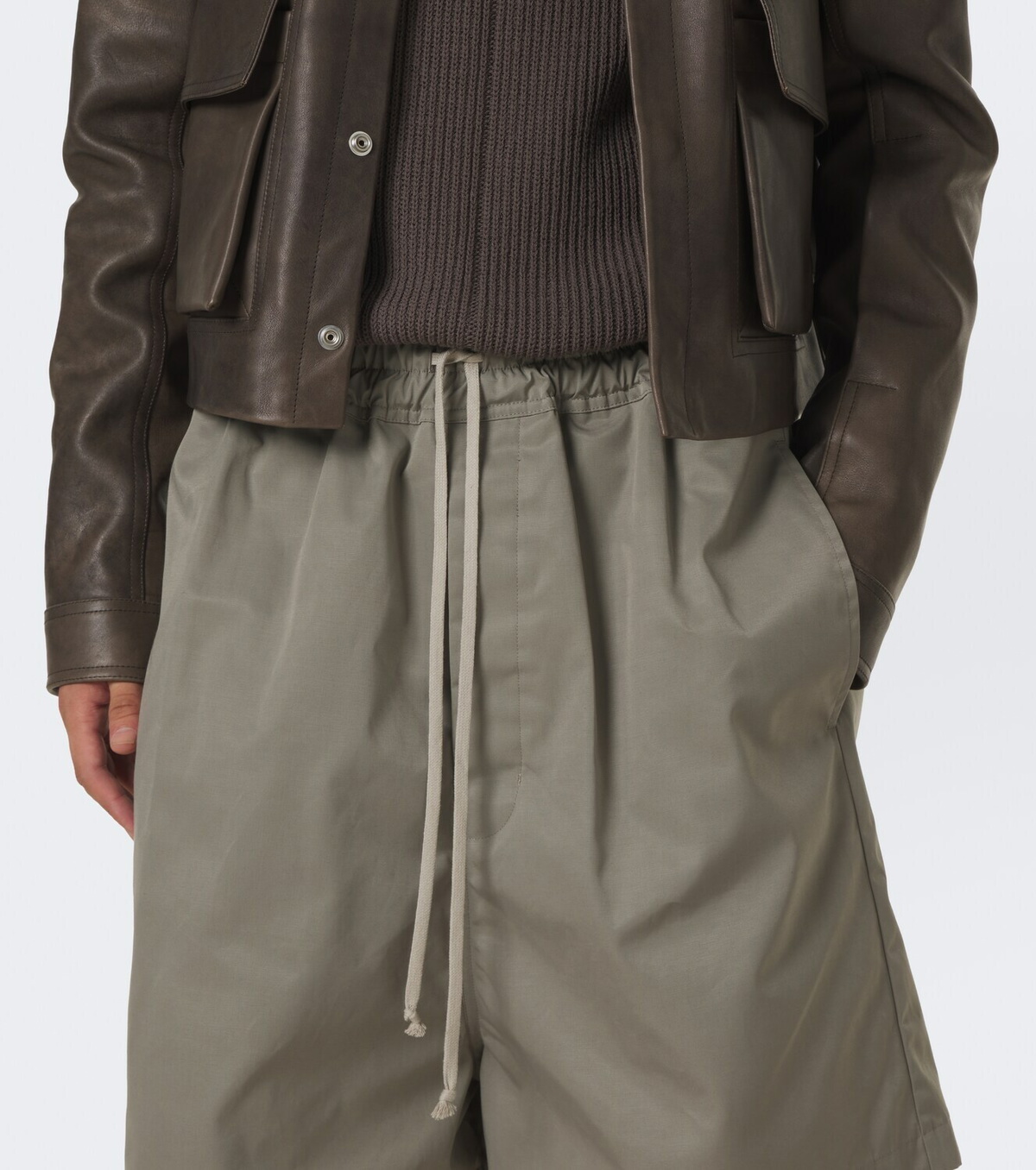 Rick Owens Faun faille Bermuda shorts