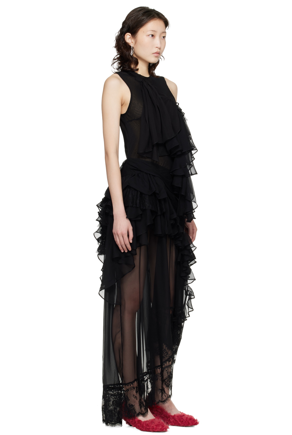 Collina Strada Black Angelica Maxi Dress