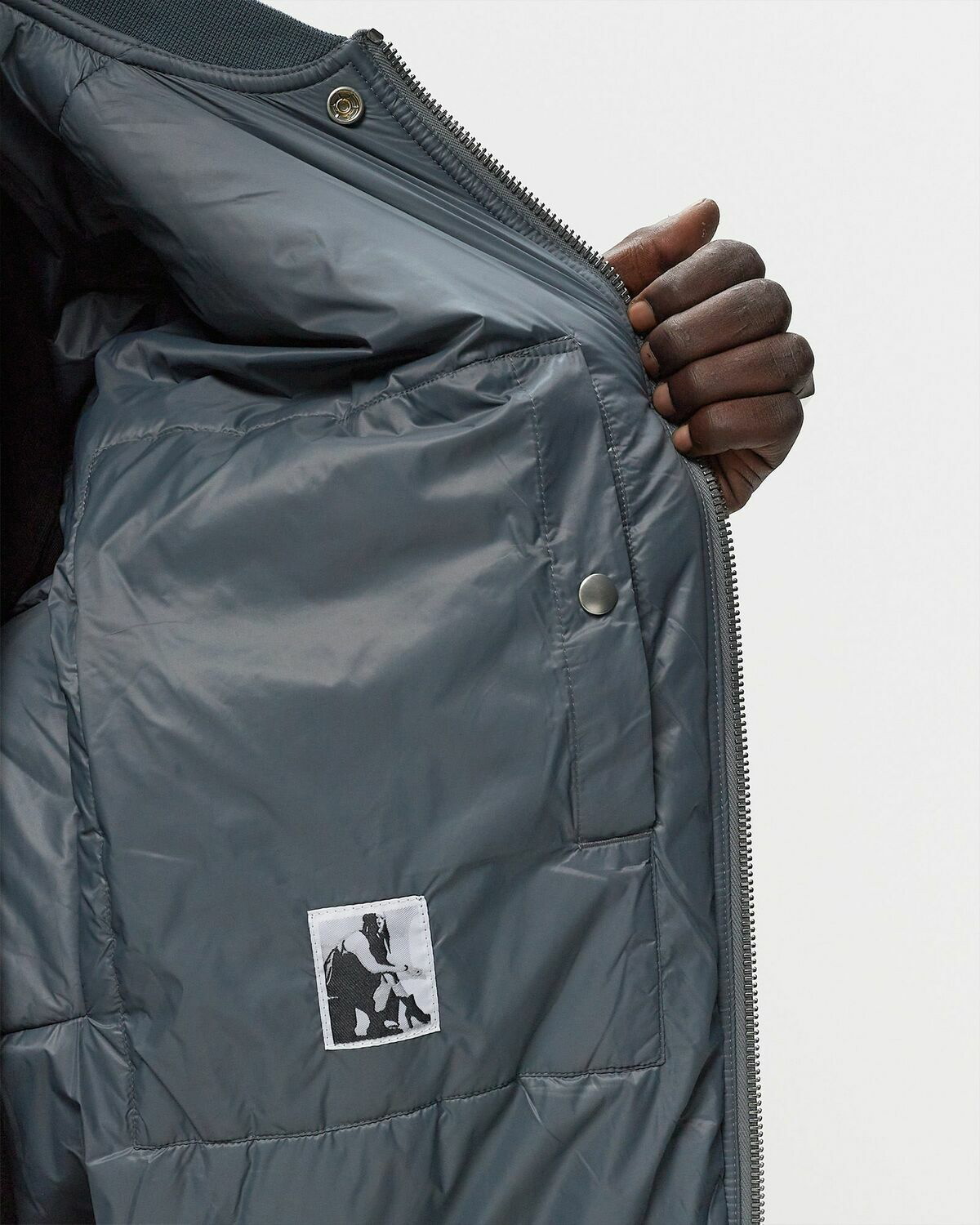 Rick Owens DRKSHDW Jumbo Flight Bomber Jacket | Grey | FARFETCH