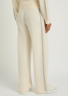 Casablanca Striped Wool and Cashmere-blend Sweatpants Cream