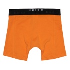 Boss Two-Pack Orange and Blue Solid Boxer Briefs