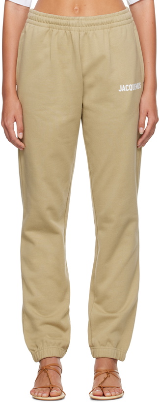 Photo: Jacquemus Khaki Le Papier 'Le Jogging Jacquemus' Lounge Pants
