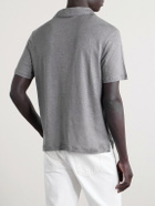 Officine Générale - Simon Linen Polo Shirt - Gray