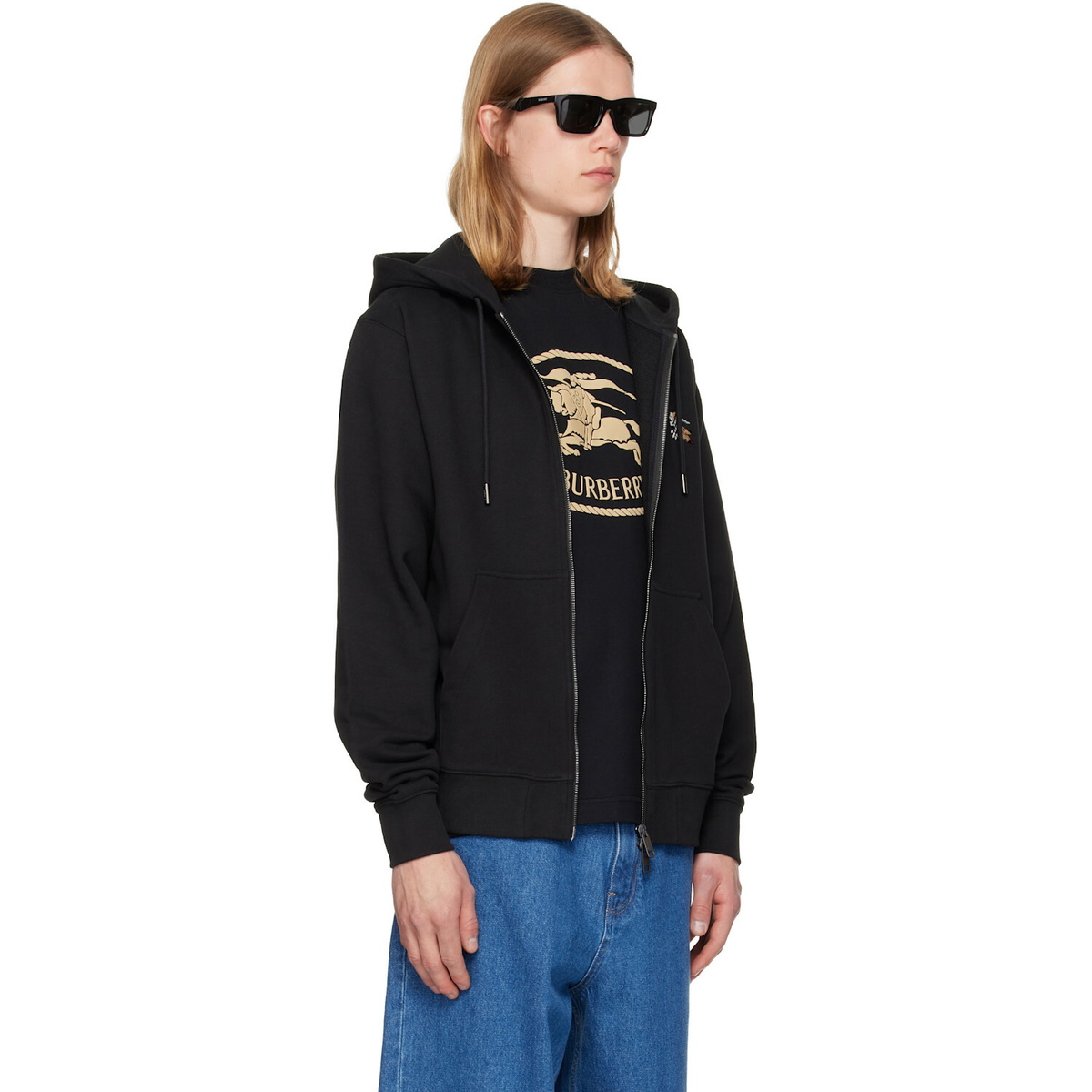 Burberry Black EKD Hoodie Burberry