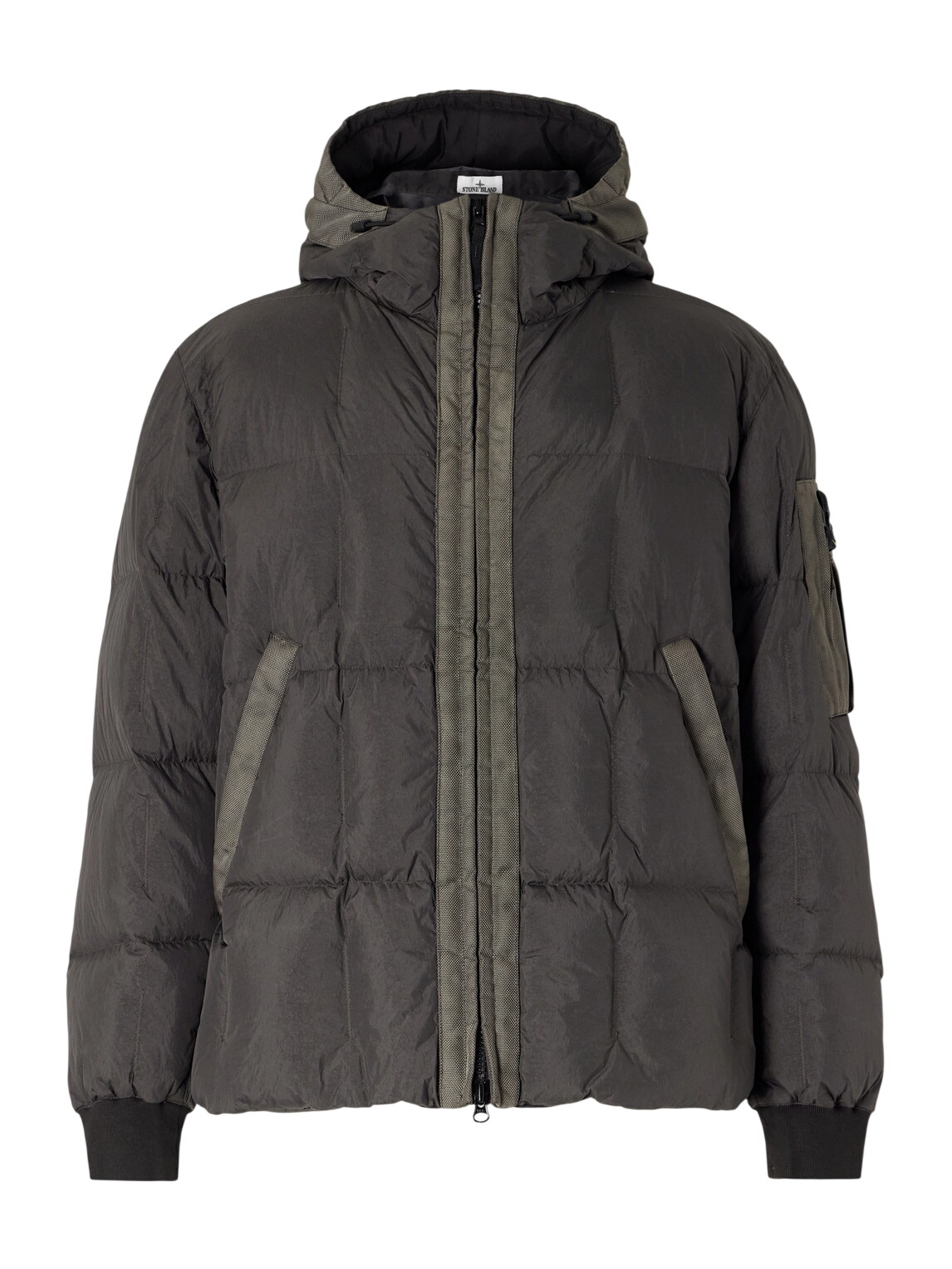 Stone Island Red Garment-Dyed Down Jacket Stone Island