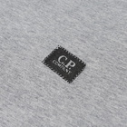 C.P. Company Men's Small Stitch Block Logo T-Shirt in Grey Melange