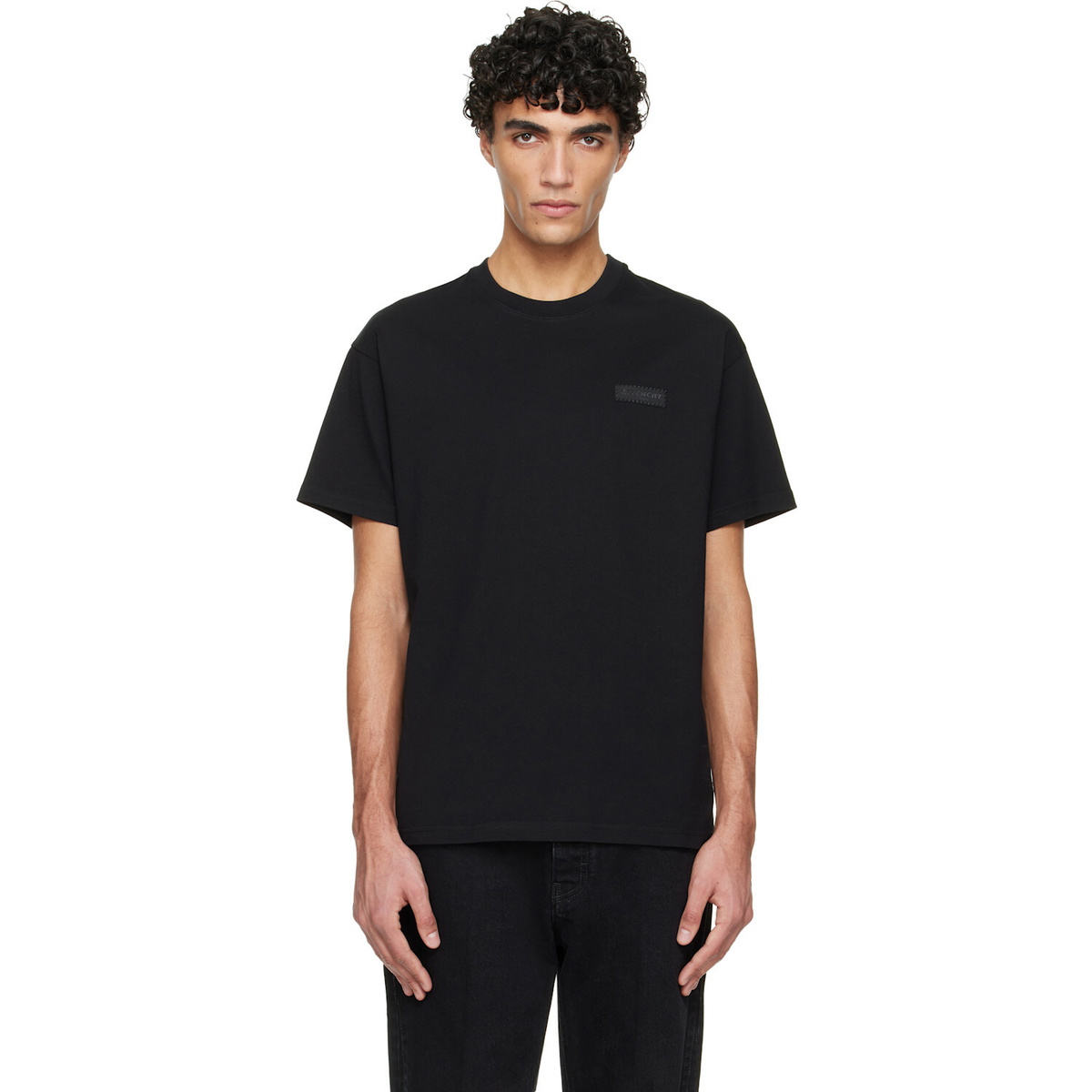 Givenchy Black 'GIVENCHY Paris' Gros Grain T-shirt