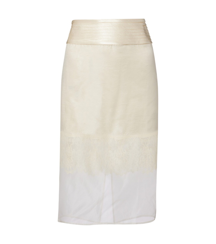 Photo: Xu Zhi Lace-trimmed midi skirt