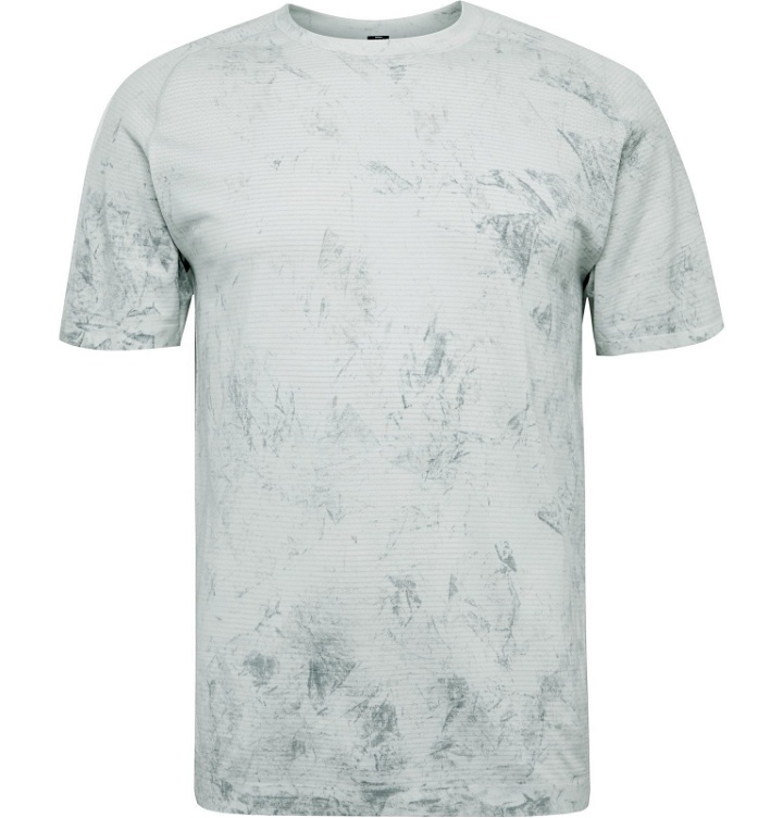 Photo: Lululemon - Metal Vent Tech Printed Stretch-Jersey T-Shirt - White