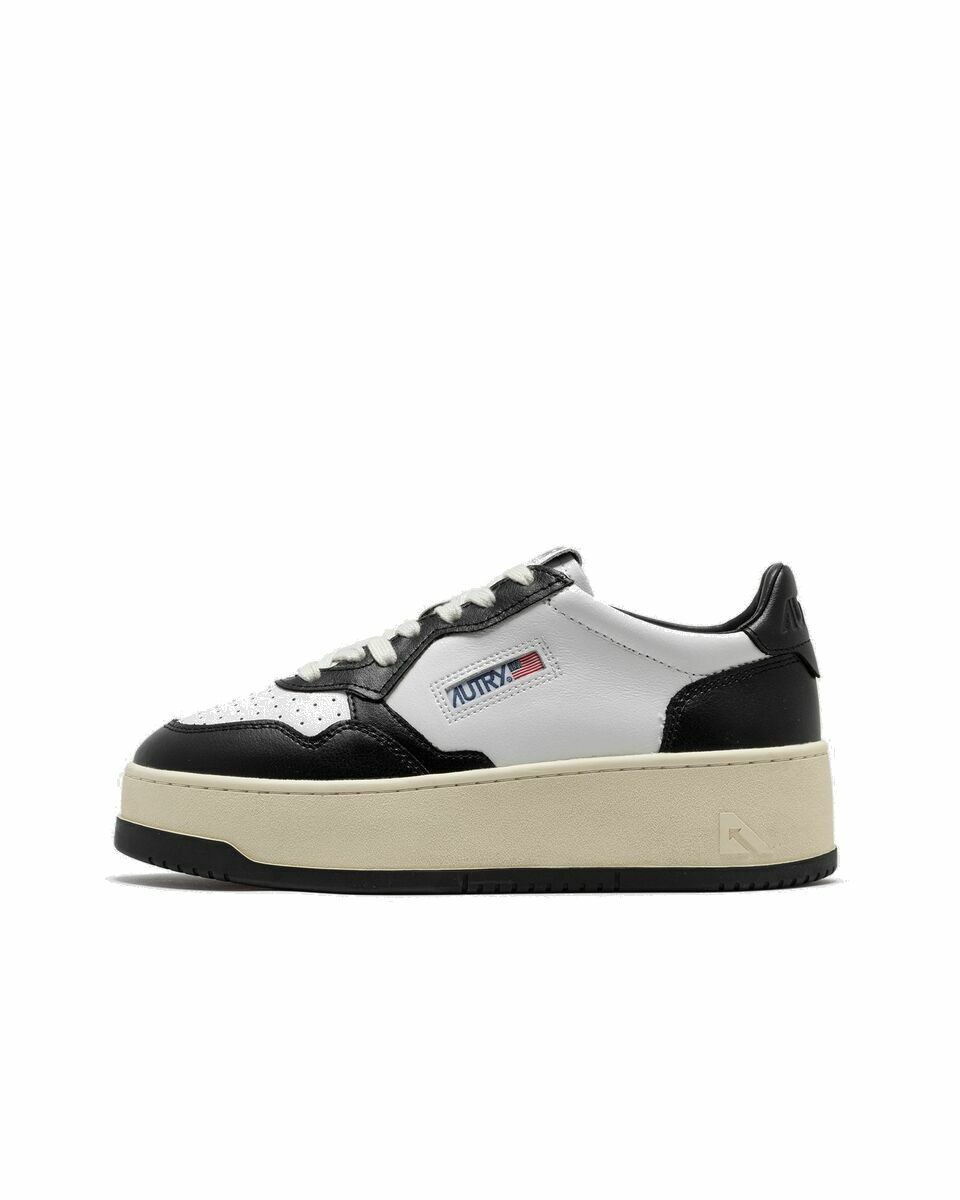 Photo: Autry Action Shoes Platform Low Wom Black/White - Womens - Lowtop