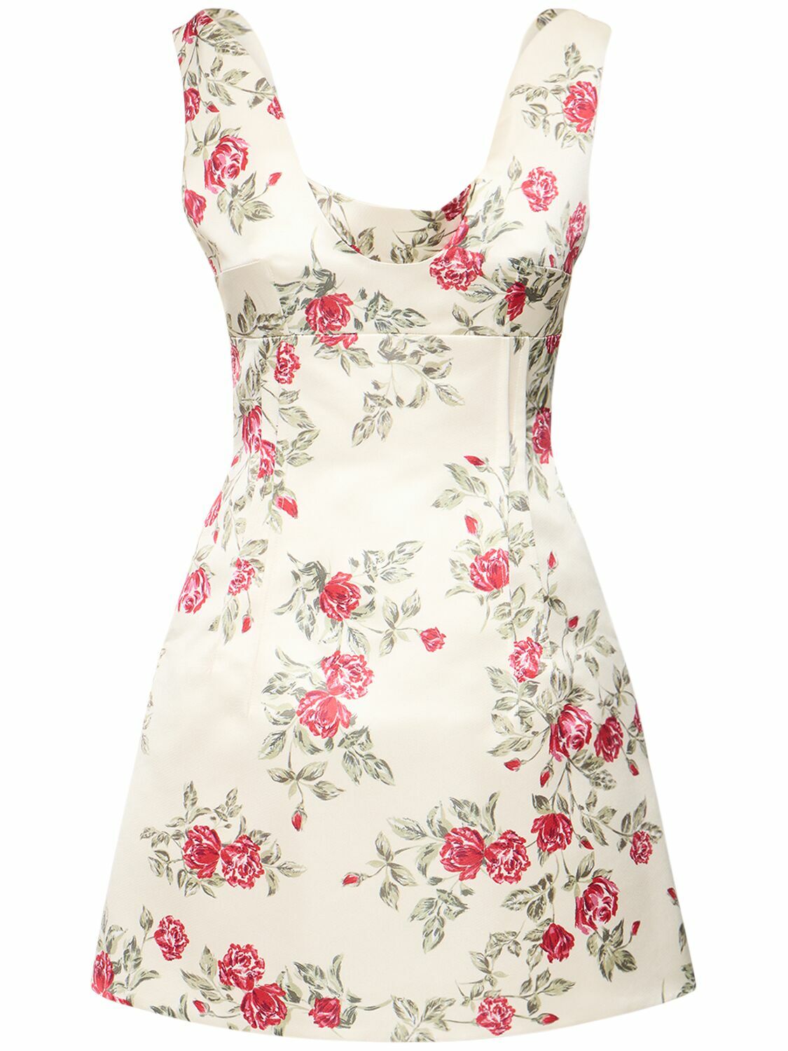 EMILIA WICKSTEAD - Printed Duchesse Mini Dress Emilia Wickstead