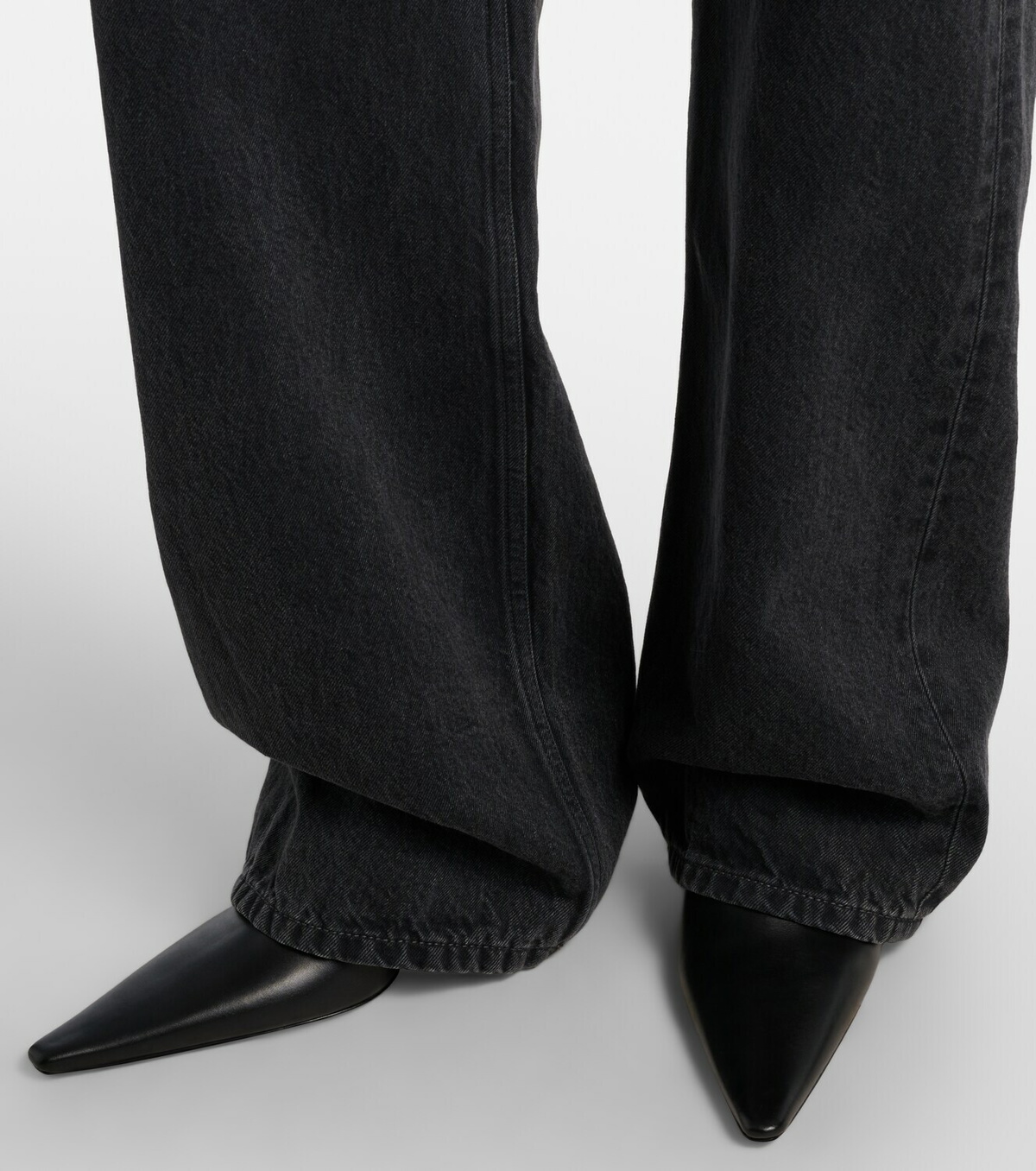 Saint Laurent Victoire 55 leather ankle boots