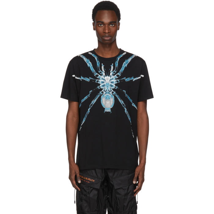 Photo: Marcelo Burlon County of Milan Black Spider T-Shirt 