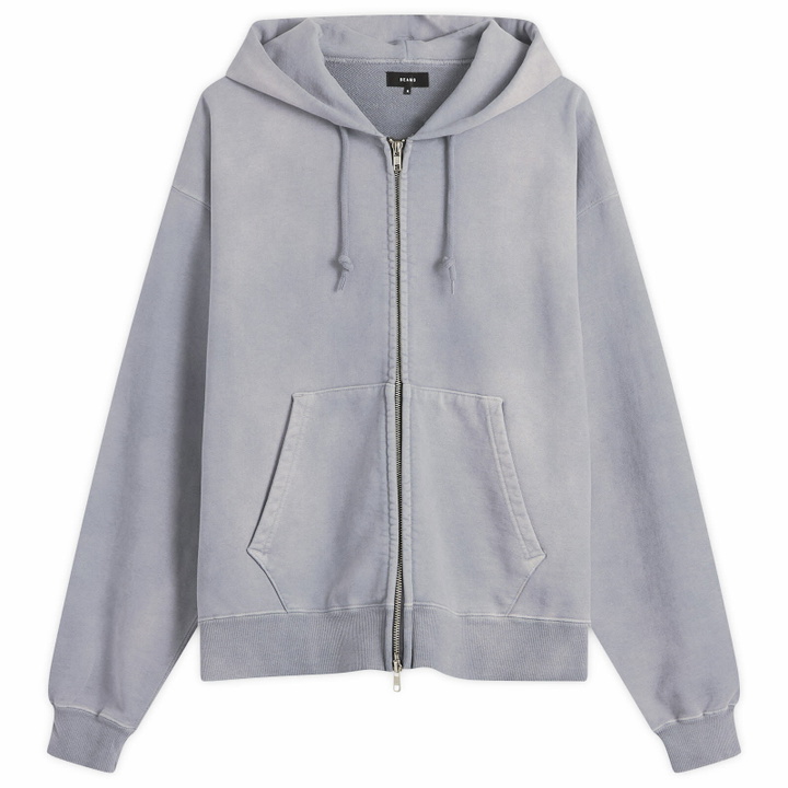 Photo: BEAMS Men's Fade Zip Hoodie in Soft Black