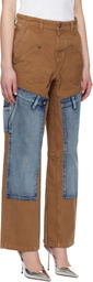 Andersson Bell Brown & Blue Re-Make Carpenter Jeans