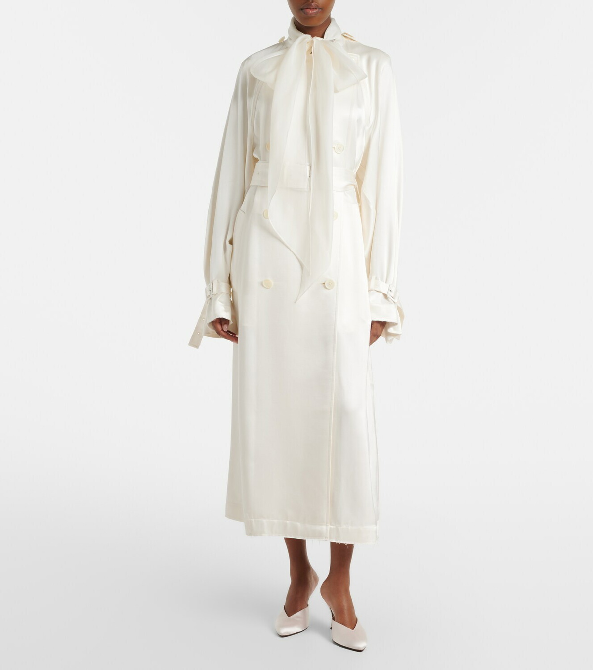 Herbert Levine Sitting Pretty satin mules