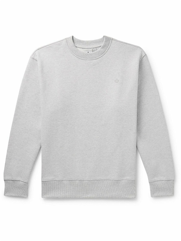 Photo: adidas Originals - Adicolor Comtempo Logo-Embroidered Cotton-Jersey Sweatshirt - Gray