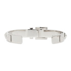 Valentino Silver Valentino Garavani Buckle Studs Cuff Bracelet