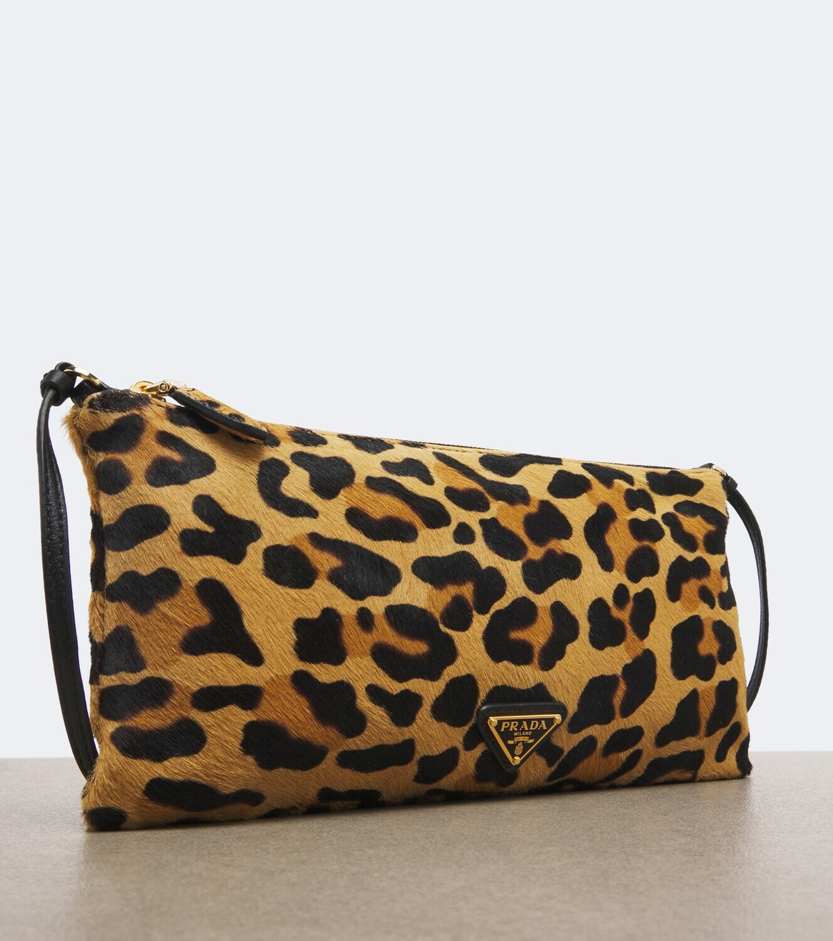 Prada Small leopard-print calf hair crossbody bag