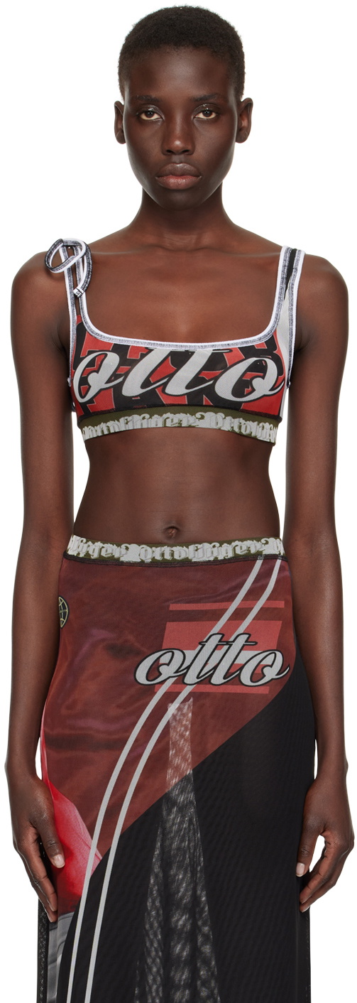 Ottolinger Red Pattern Bra