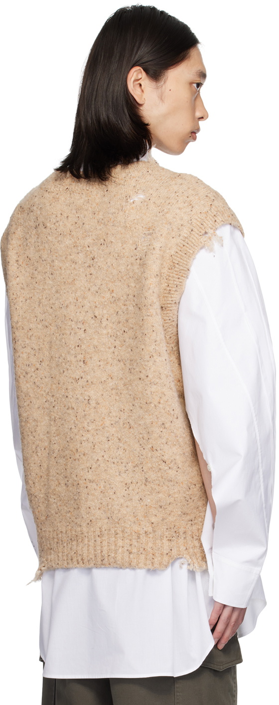lesugiatelier Beige Missed Vest
