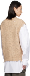 lesugiatelier Beige Missed Vest