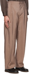LEMAIRE Brown Easy Trousers