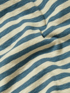 Folk - Striped Cotton-Jersey T-Shirt - Blue