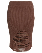 Kimhekim Womens Midi skirt in Brown